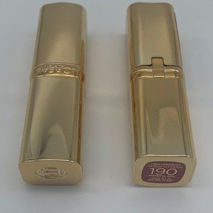 2 PK L'Oreal Colour Riche Reds of Worth Satin Lipstick 190 Hopeful Red .13 oz
